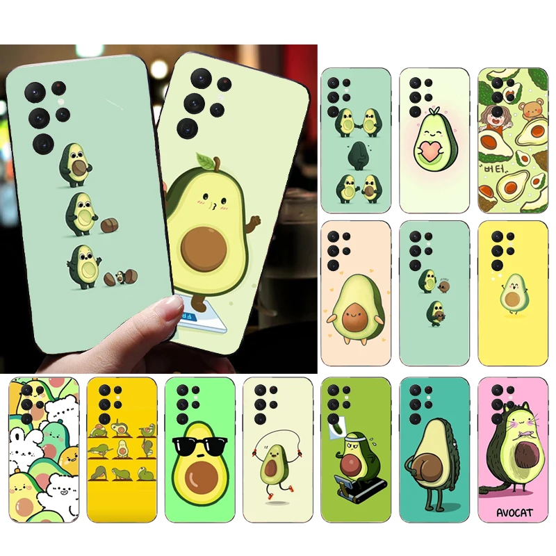 

Phone Case for Samsung Galaxy S23 S22 S21 S20 Ultra S20 S22 S21 Plus S10E S20FE Note 10Plus 20Ultra Avocado Fruit Case