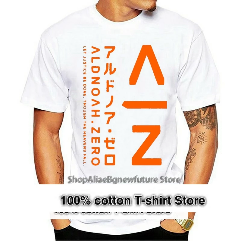 

100% Cotton Round Neck Aldnoah Zero Cartoon Cute Summer Tee Shirts Hip Hop Style Mens Short Sleeve women tshirt
