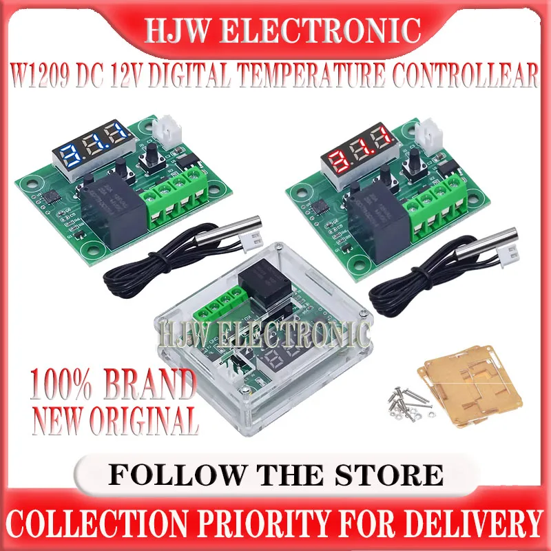 Цифровой регулятор температуры W1209 -50-100C 12 В постоянного тока термостат для