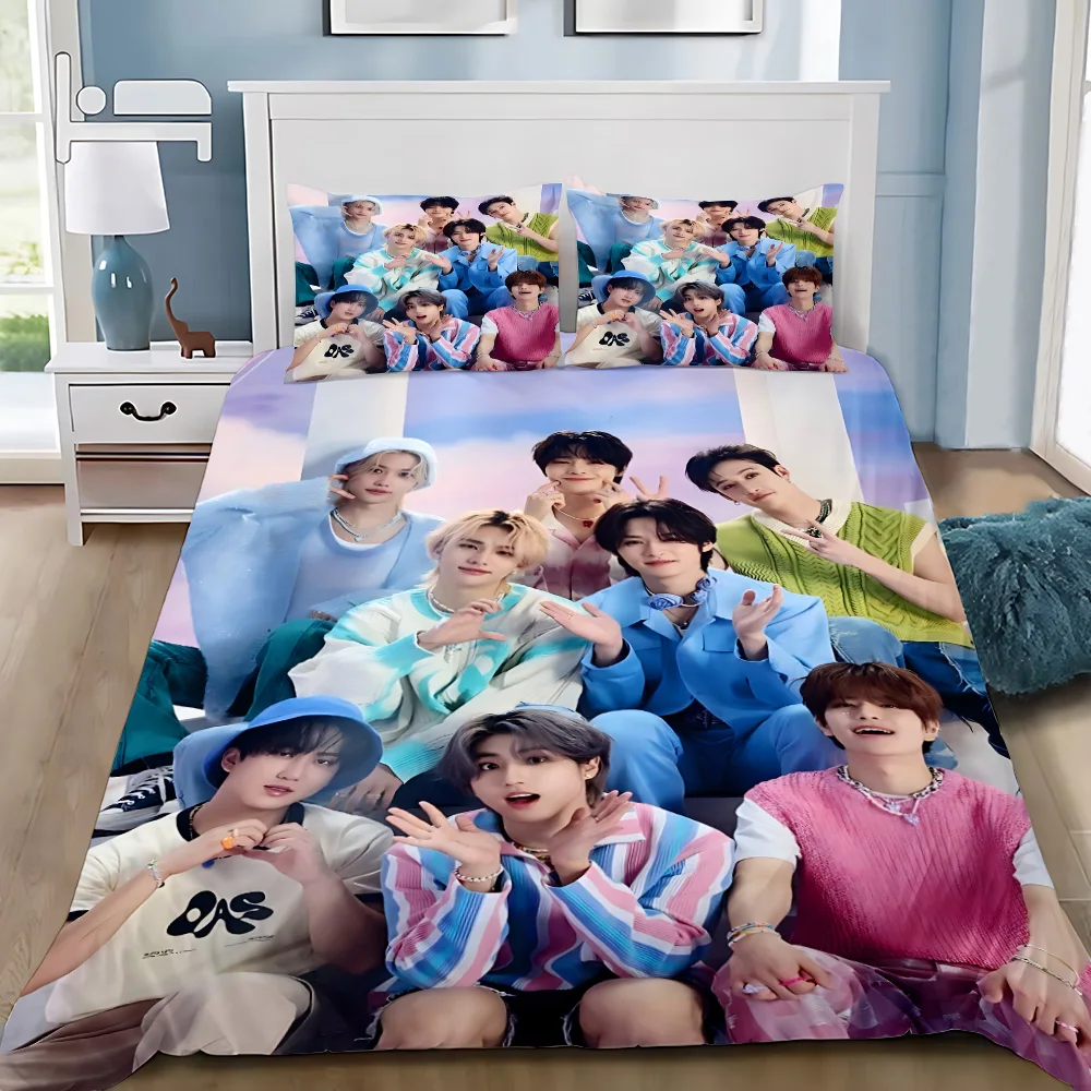Пододеяльник наволочка комплект постельного белья k-Kpops S-strays K-Kids для взрослых