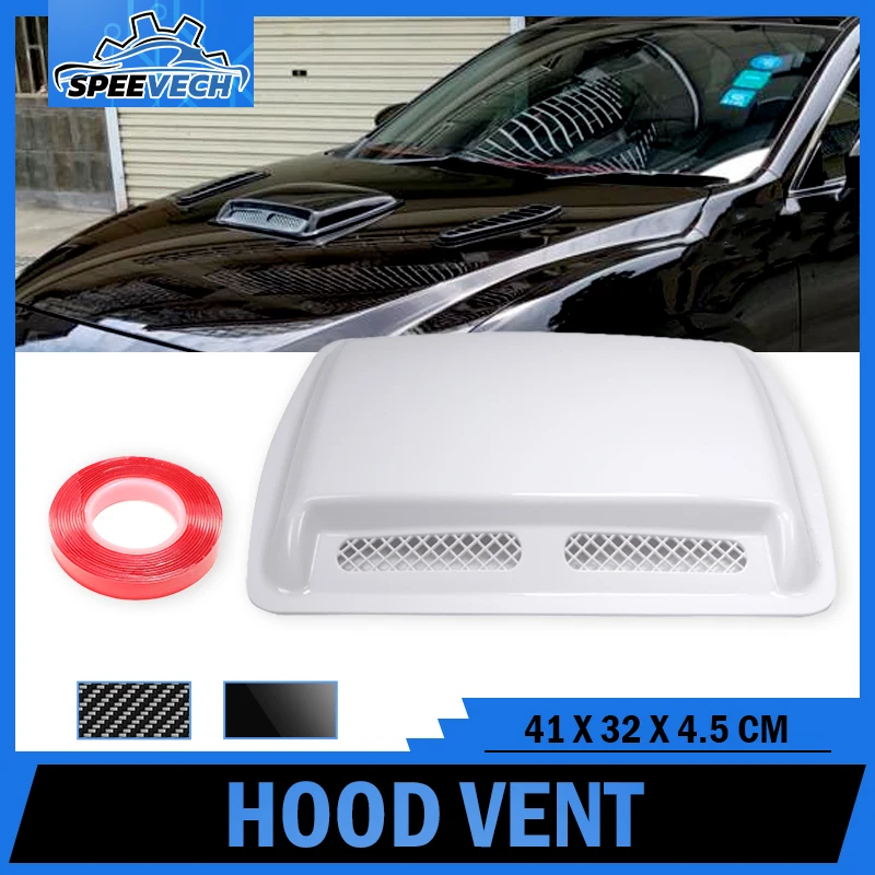 

Hot Sale Car Air Flow Intake Decorative Scoop Hood Scoop Covers Bonnet Vent ABS Material Self-adhesive Car Styling Accessories