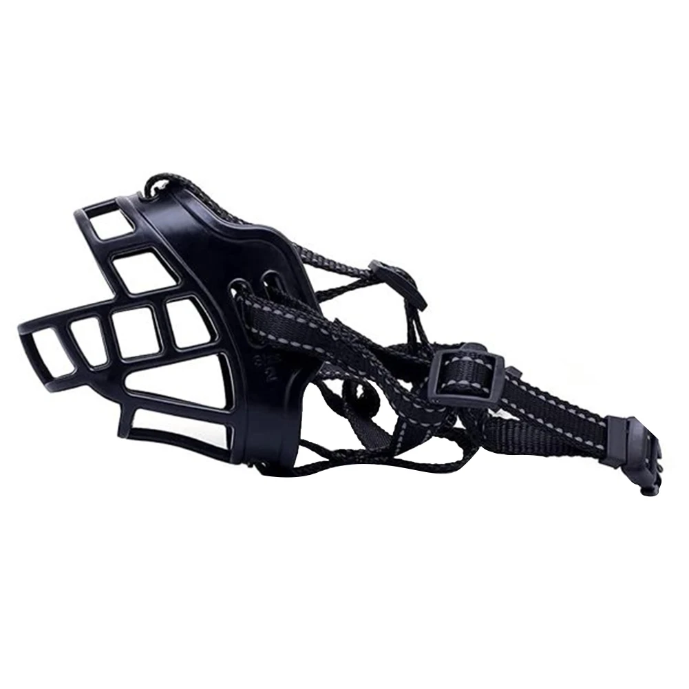 

Breathable Adjustable Strap Stable Dog Muzzle Prevent Barking Chewing Panting Indoor Outdoor Stop Biting Durable Soft Basket