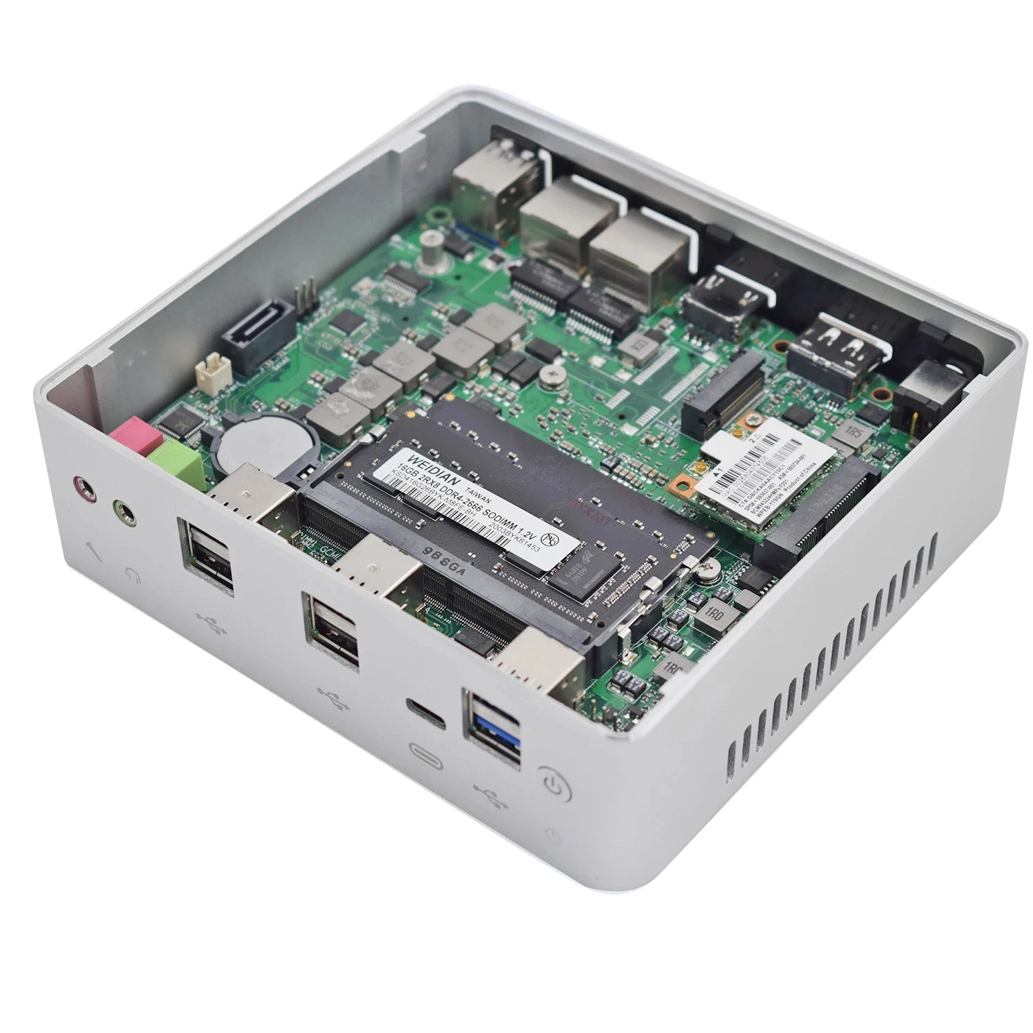 Лучший дешевый мини-ПК 10-го поколения Intel i7-10710U 6 * Core 2 DDR4 M.2 NVMe NUC компьютер Windows 10 Linux