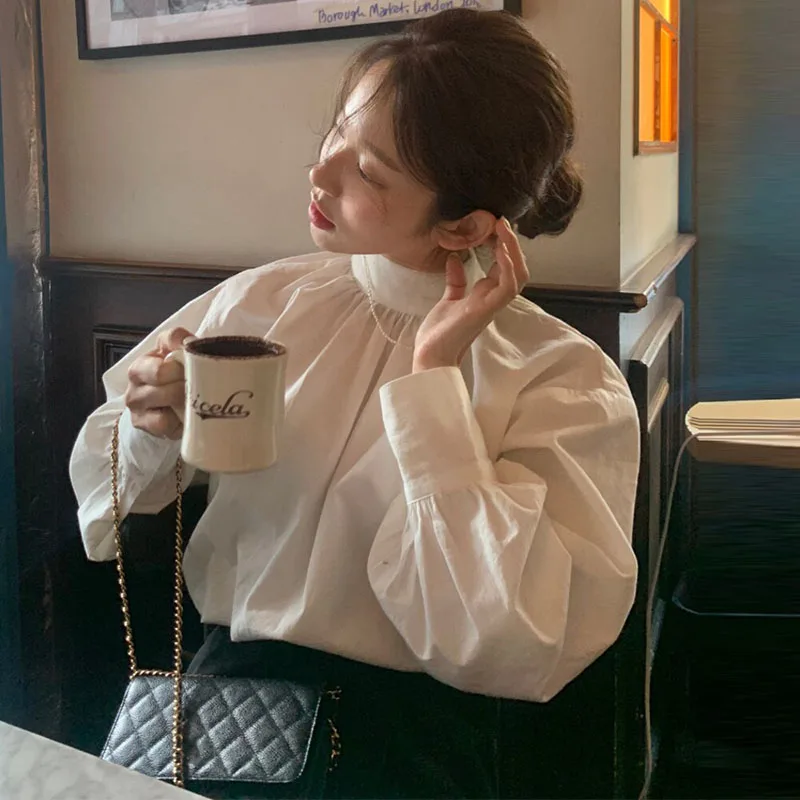 Южная Корея Шикарный минимализм Элегантный воротник-стойка сзади Однобортный