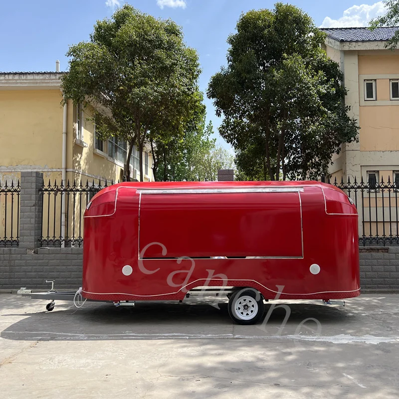 

Классический трейлер Airsteam из нержавеющей стали, уличная кофейная тележка для продажи хот-догов, высококачественные фургоны для продажи еды, Италия