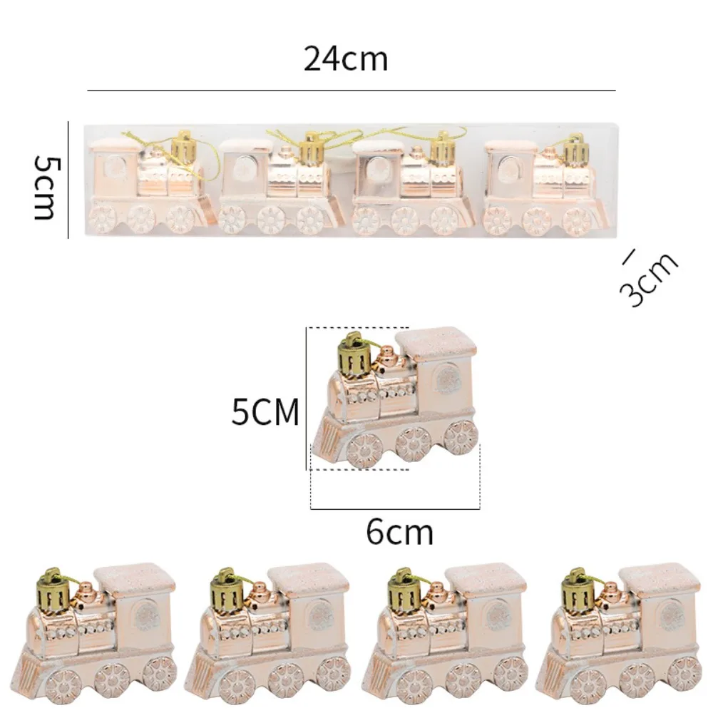 

Рождественские подарочные коробки, пластик, 4 шт.