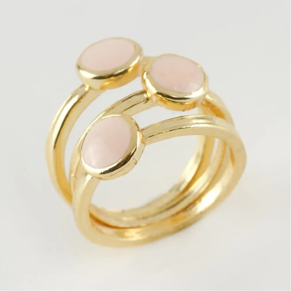 

3 шт. круглые фигурные кольца люкс Кабошоны