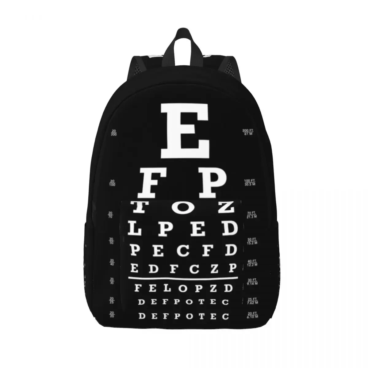 

Холщовые рюкзаки Eye Snellen для мальчиков и девочек, школьные дорожные сумки для осмотра и колледжа, сумки для книг для 15-дюймового ноутбука