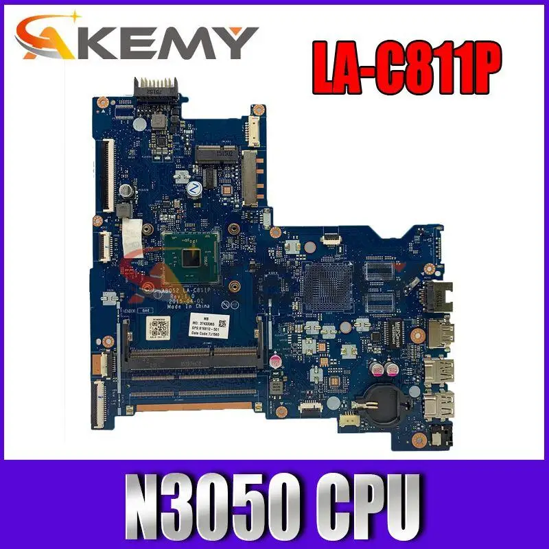 

High Quality 250 G4 15-AC Laptop Motherboard 815248-001 815248-501 815248-601 LA-C811P With SR29H N3050 CPU 100% Fully Tested OK