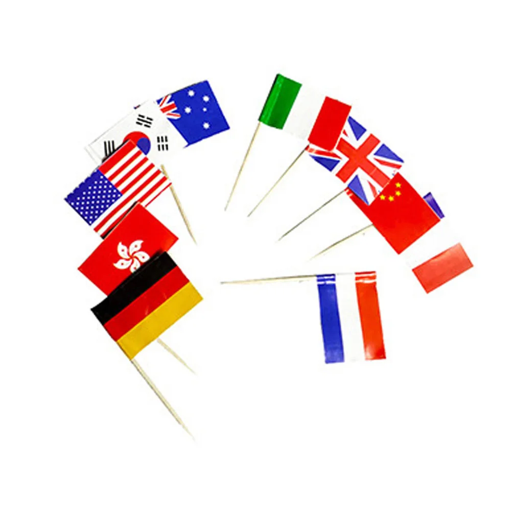 

Flags Worlddecorations Toothpicks Flag Country The Cupcake Toppers、 American Juneteenth Different Nations Mini Tiny Cup Around