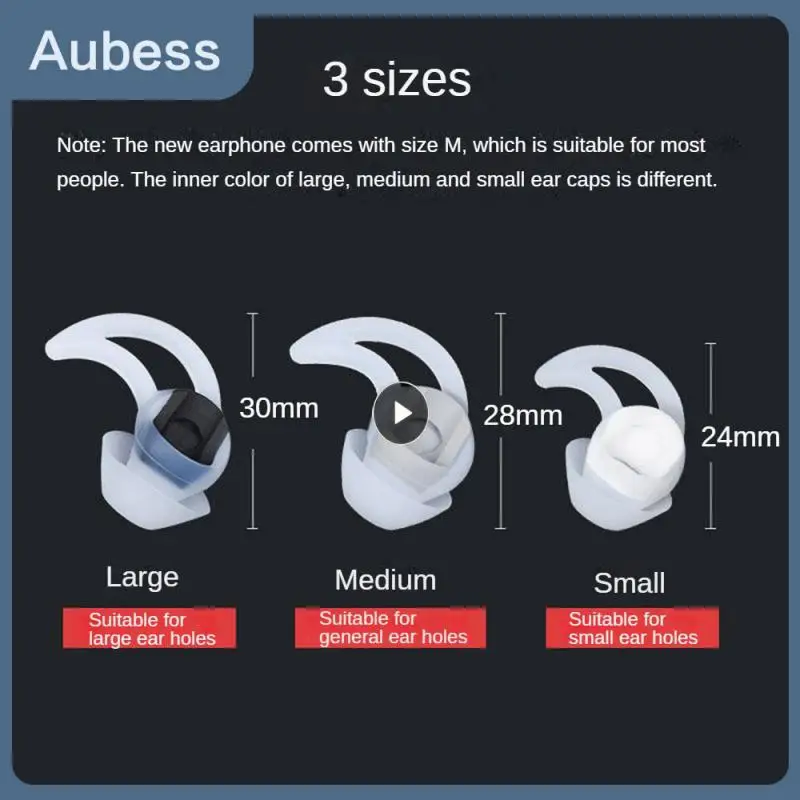 

Силиконовые наушники для Sie2 Boyin, легко чистятся, совместимы с большинством наушников Qc20, силиконовые наушники, тонкие белые наушники