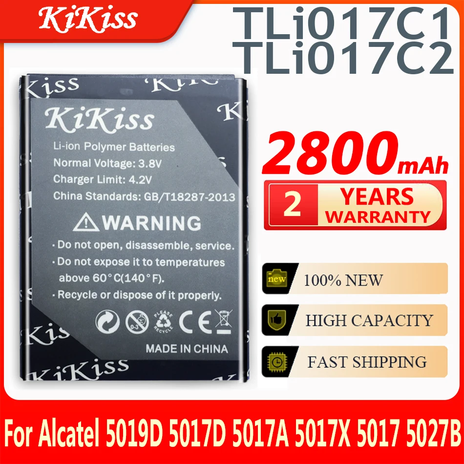 

2800mAh Battery For Alcatel OneTouch PIXI 3 4.5" 5019D 5017D 5017A 5017X 5017 5027B TLi017C1/TLi017C2 VODAFONE Smart Speed 6