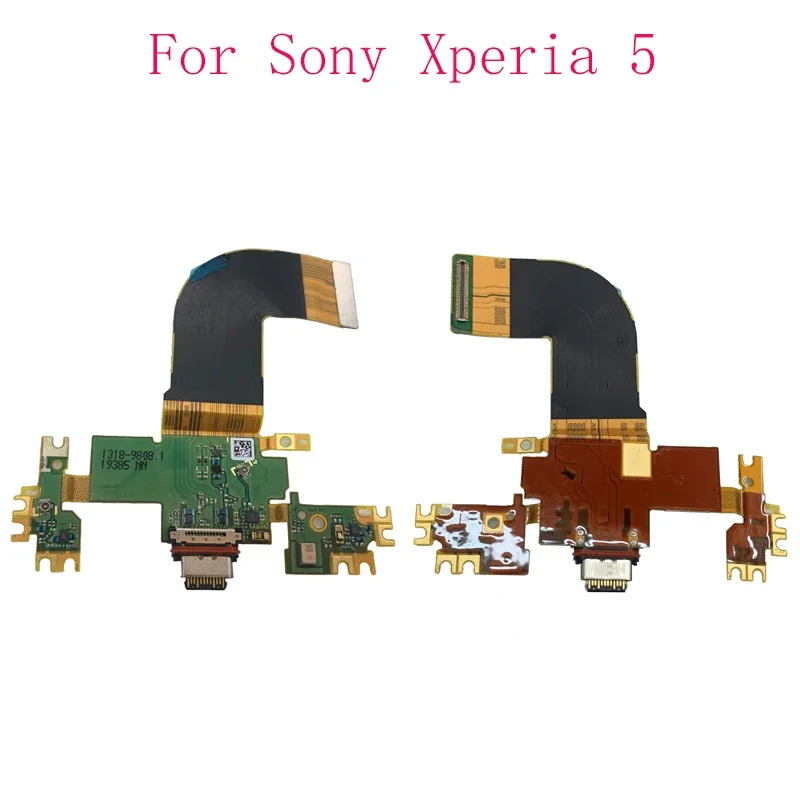 USB-порт для зарядки гибкий кабель соединитель Sony Xperia 5 J8210 J8270 J9210 модуль зарядного