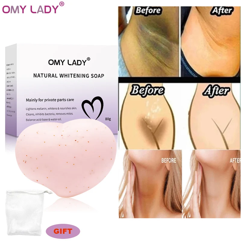 

80g OMY LADY Rapid Skin Bleaching Cream Soap Armpits Underarm /Groin Whitening Peach Scented Feminine Intimate Wash Body Scrub