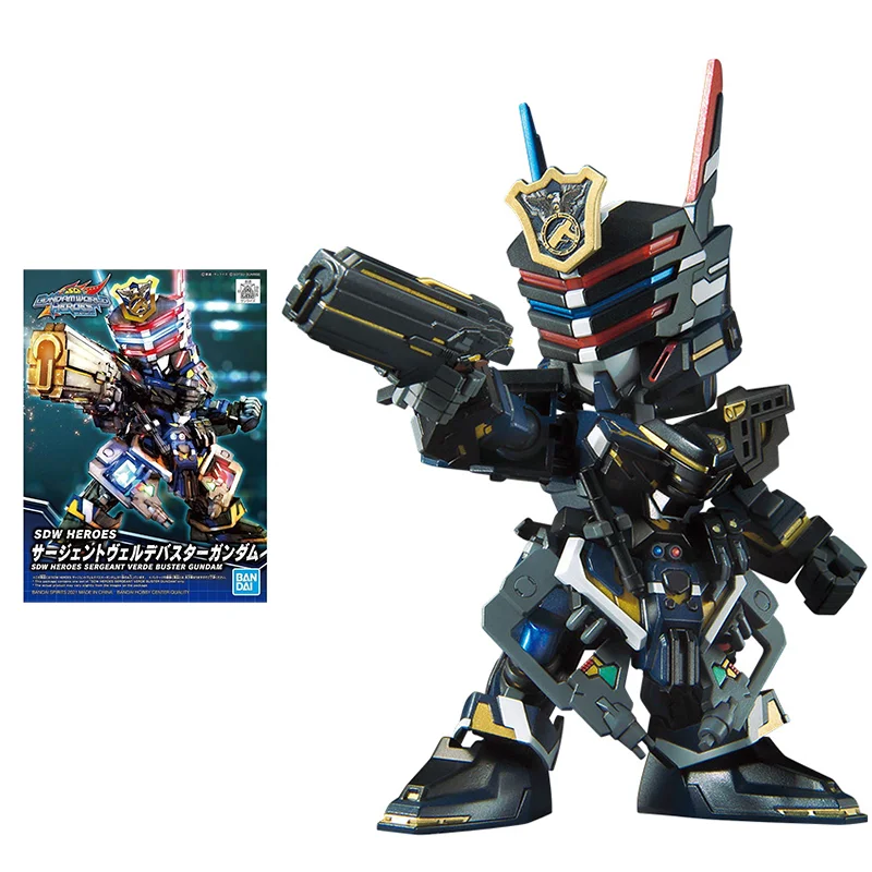 

Набор моделей аниме Bandai Gundam, фигурка SD GUNDAM WORLD HEROS Verde Buster, Настоящая модель Gunpla, экшн-фигурка, игрушки для детей