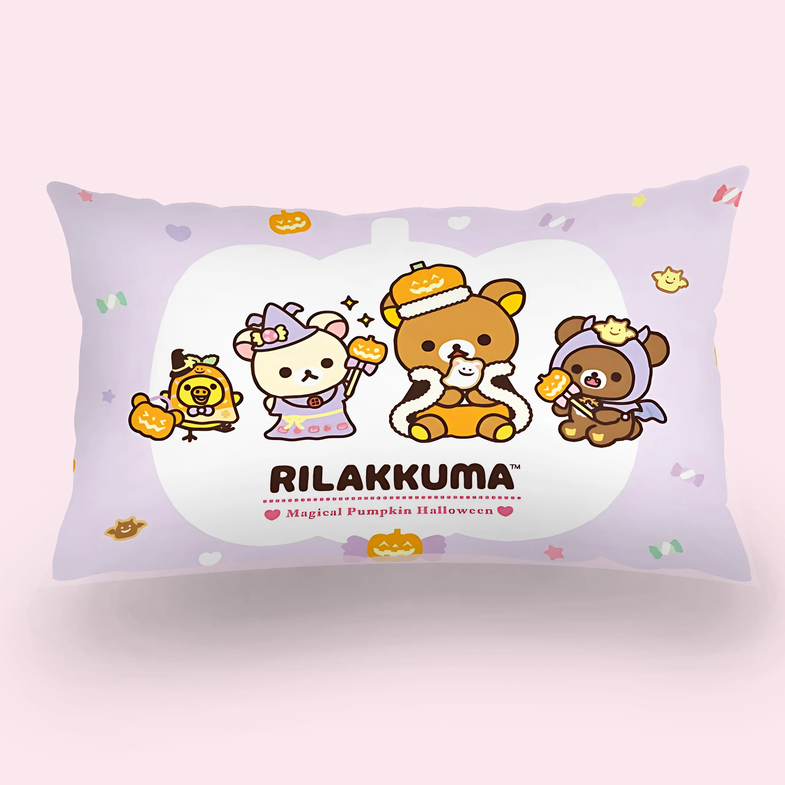 Милый мультфильм R-Rilakkumas двусторонняя печать прямоугольная наволочка