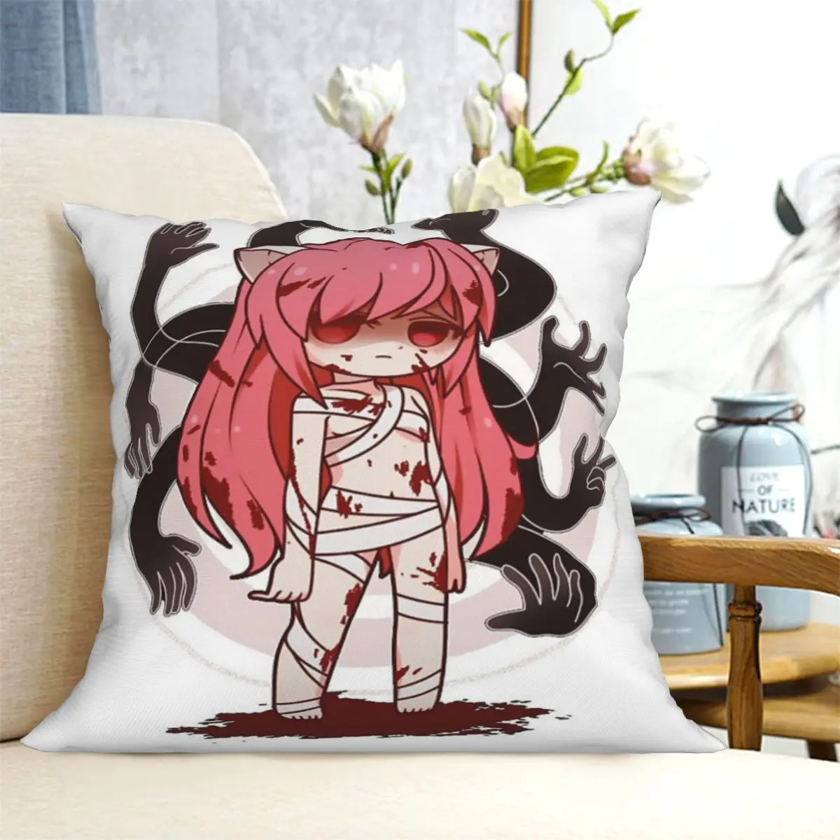 

Elfen Lied Printed Pillow Cover Sofa Cover Cushion Cover Home Decor