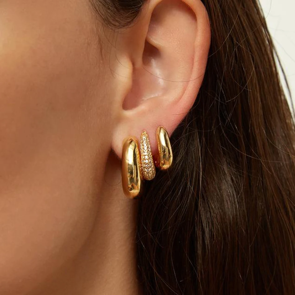 

Женские серьги-кольца из серебра 925 пробы, с гладкой поверхностью