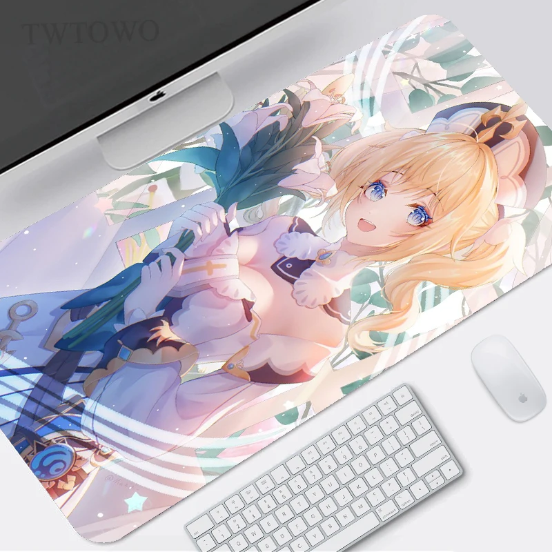 

Genshin Impact Mouse Pad Gamer XL Large New HD Mousepad XXL keyboard pad Soft Carpet Anti Slip Office Computer Mice Pad
