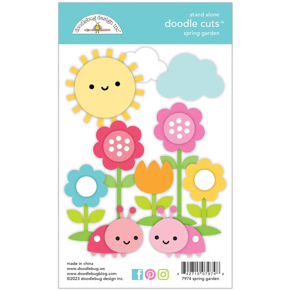 

Spring Garden Doodle Cutting Dies 2023 New Arrival Scrapbook Diary Decoration Embossing Template DIY Greeting Card Handmade