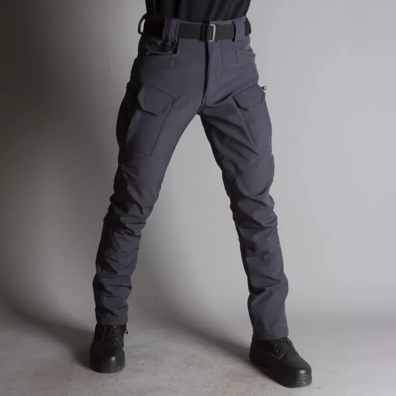 

Men Cargo Pants Outdoor Tactical Waterproof Pants Hiking Camping Sports Trousers Men Soft Shell Fleece Warm Cargo Pants Men
