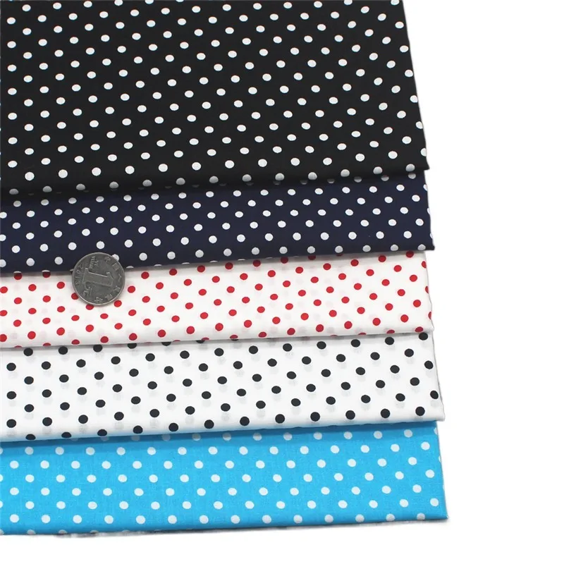 Поплин в горошек 100% хлопок ткань для шитья постельное белье ремесло материал