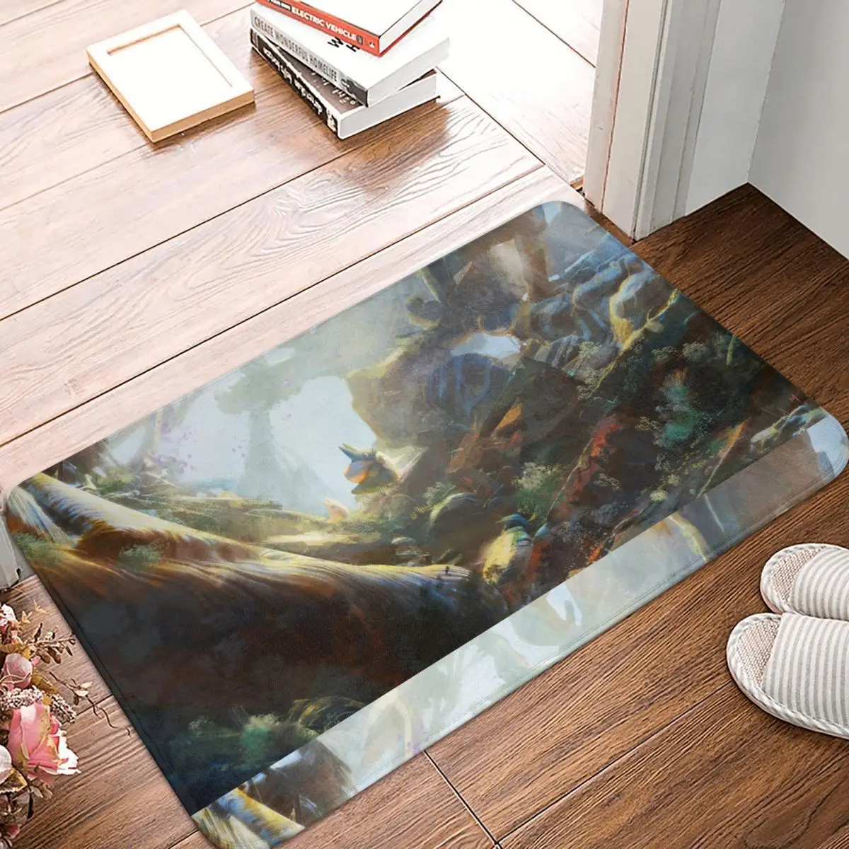 

Totoro Bedroom Mat Forest Doormat Living Room Carpet Entrance Door Rug Home Decoration