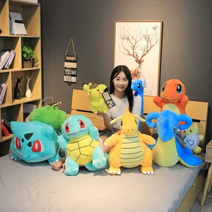 Imported Cute Big Size Pokemon Plush Toy Stuffed Lapras Dragonite Dragonair Doll Throw Pillow Hug Plushies Ch