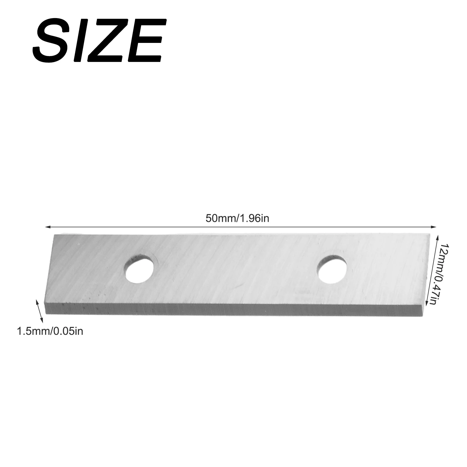 

Carbide Inserts Cutter Blades Reversible Insert Replacement Blades Square Paint Scraper Blade Double Edged Blade 50x12x1.5mm