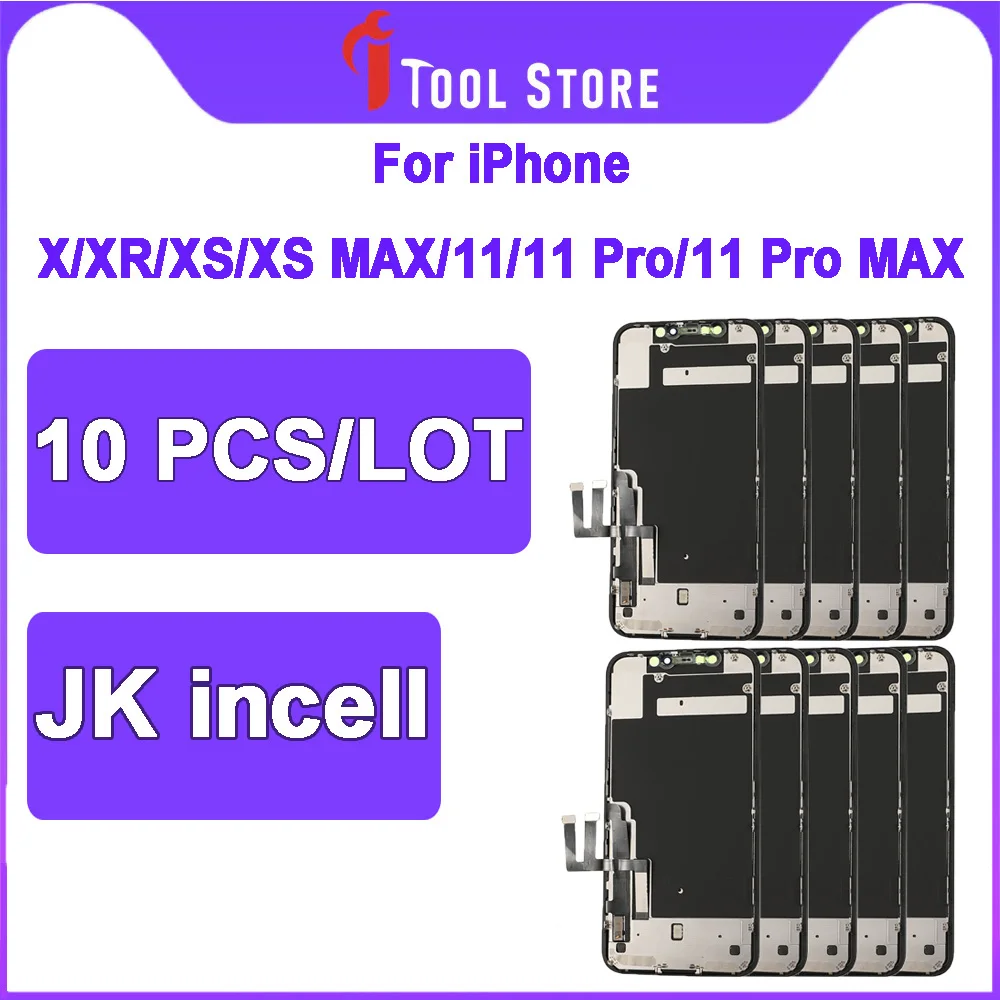 

10 PCS A Lot JK incell Pantalla LCD Display For iPhone X XS XR XS Max 11 Pro 11 Pro Max 12 Pro Touch Screen Replacement Assembly