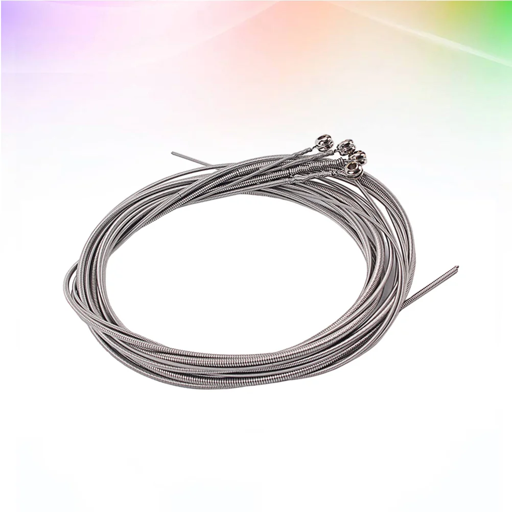 

Bass Strings Guitar String Steel Electric Part Accessories Carbon Stainless Set Metal Flatwound Replacement Nickel