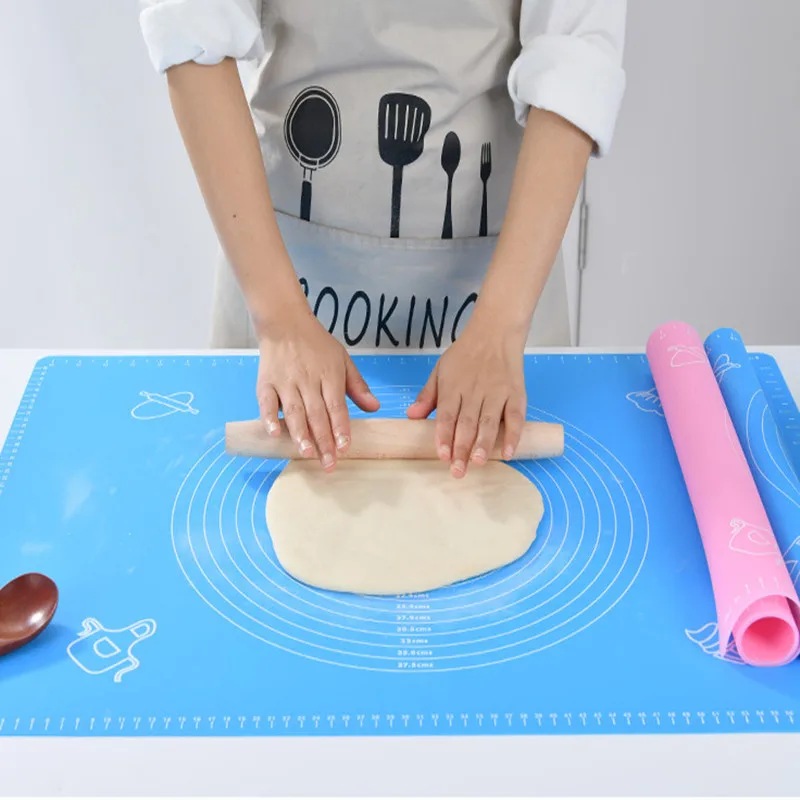 

Silicone Baking Mats Sheet Pastry Cake Pizza Dough Maker Kitchen Utensils Tool Bakeware Kneading Accessories for Cooking Gadget