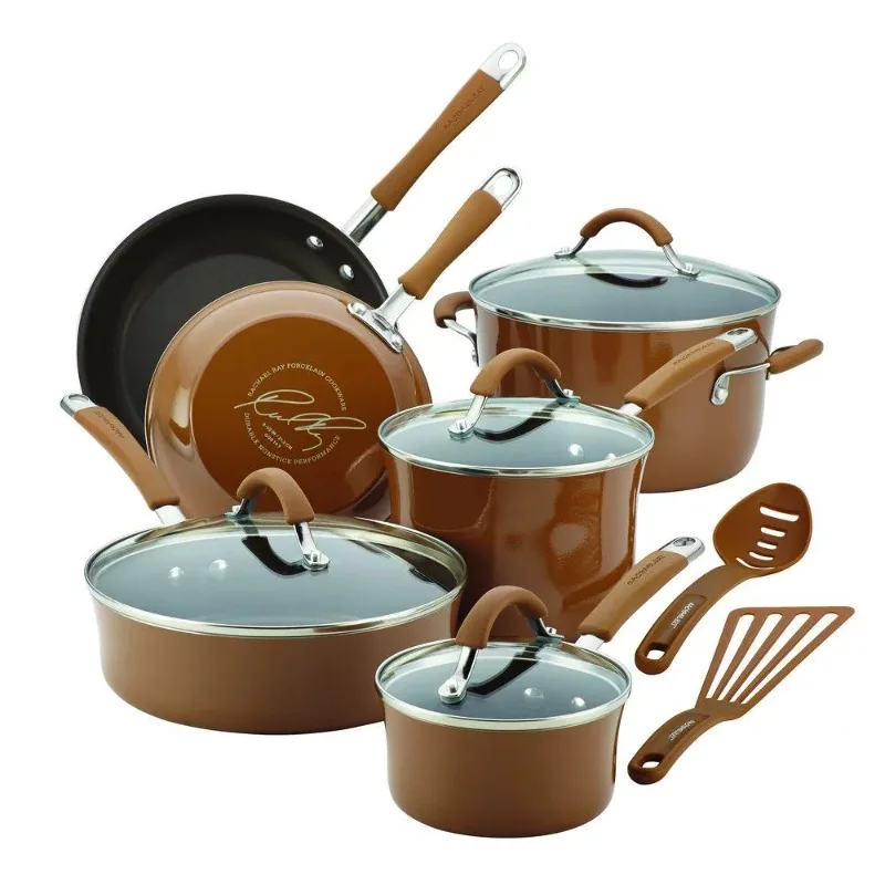 Rachael Ray Cucina Hard Porcelain Enamel Nonstick Cookware P