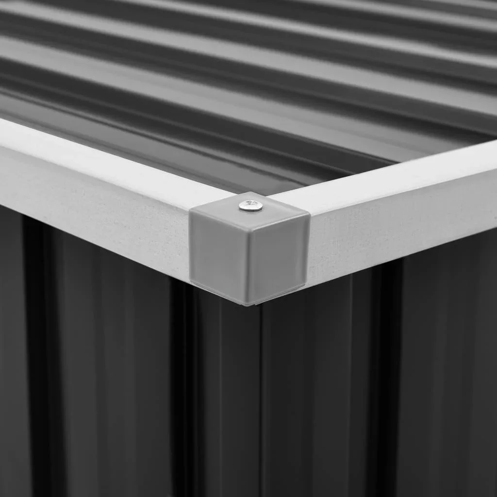 Садовый ящик для хранения Антрацит 129x67x65 см украшения вашего сада патио или