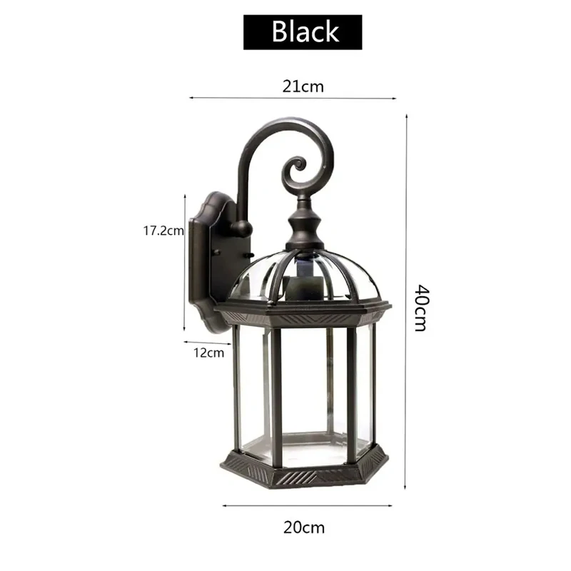 

Винтажный настенный светильник wecus черный бронза E27