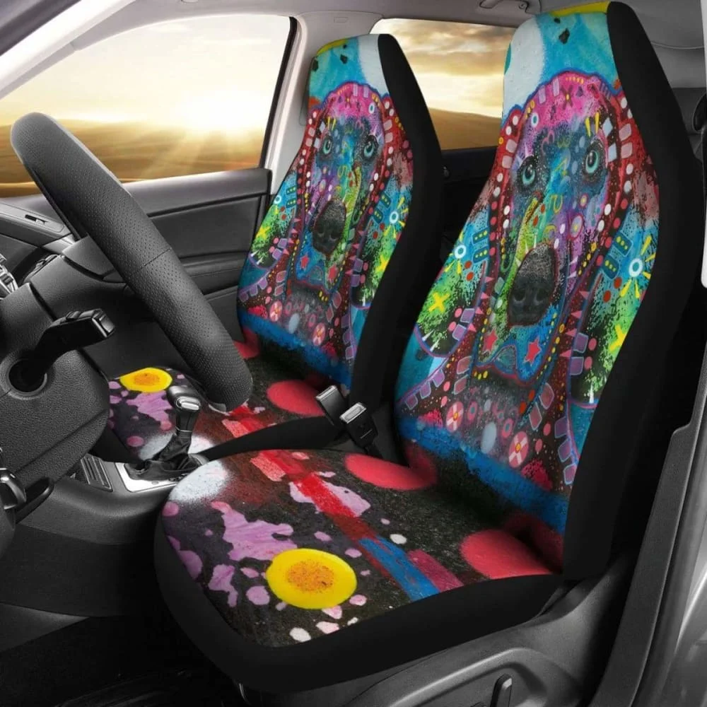 

Weimaraner Design Car Seat Covers Colorful Back,Pack of 2 Universal Front Seat Protective Cover