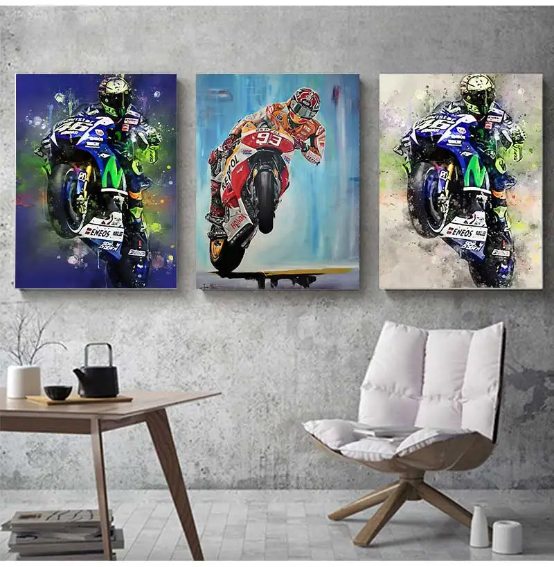 Постер с изображением автомобиля Racer Valentino