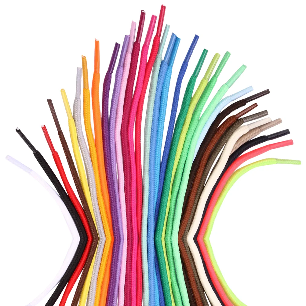 

30pcs Round Colored Shoelaces Shoes Strings for