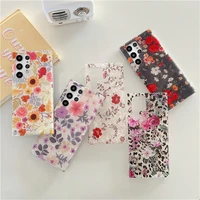 conch pattern shell flower phone case for samsung s22 ultra s21 plus s20 fe a13 a33 a53 a50 a70 a51 a71 4g a52s a72 a32 5g cover