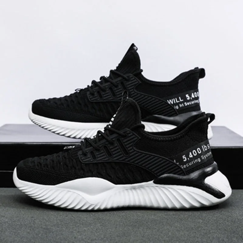 

Spring Autumn 2022 New Stretch Fabric Breathable Men Casual Shoes Fashion Sneakers Loafers Solid Lace-up Korean Men Sport Shoes