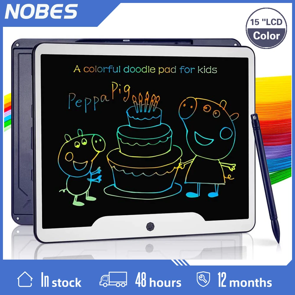

2021 NOBES Children and Office WordPad 15 Inch Color LCD Writing Tablet Memo Pad Drawing Board