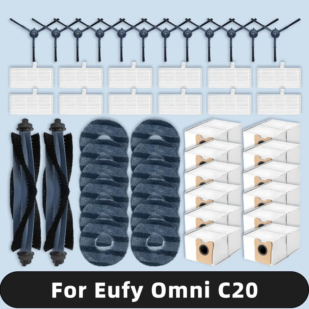 Запчасти для ( Eufy Robot Vacuum Omni C20 ) основная боковая щетка Hepa фильтр Швабра тканевый
