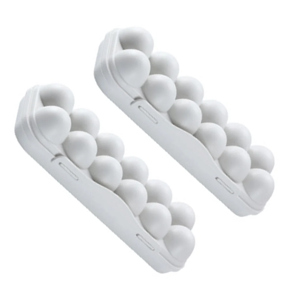 

2pcs Egg Holder Egg Storage Holder Nice Safe Light Good Fresh-keeping Box Plastic Egg Box for Storage Eggs