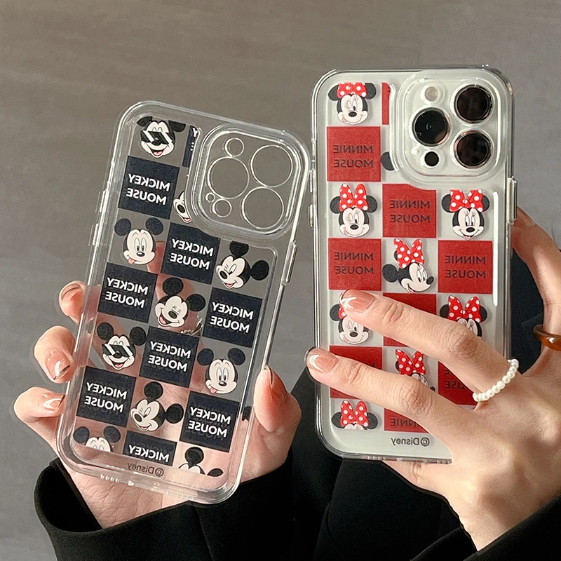

Disney Mickey Minnie Mouse Phone Case for iPhone 11 12 13 mini pro XS MAX 8 7 Plus X XR Cover
