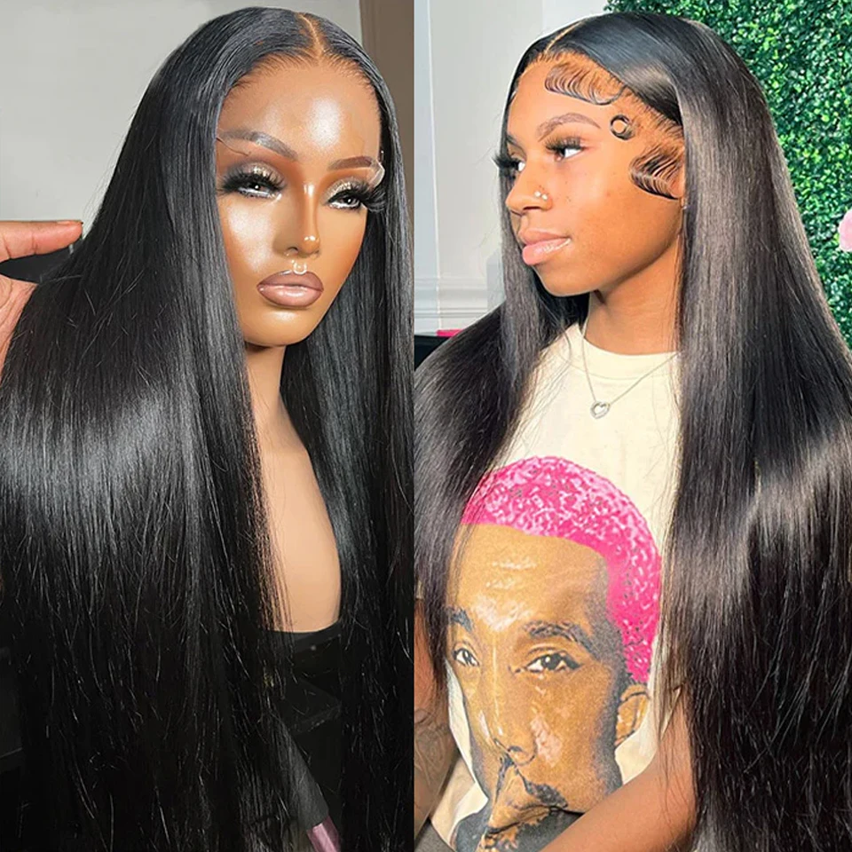 

Парик Из прямых человеческих волос, 13x4, 13x6