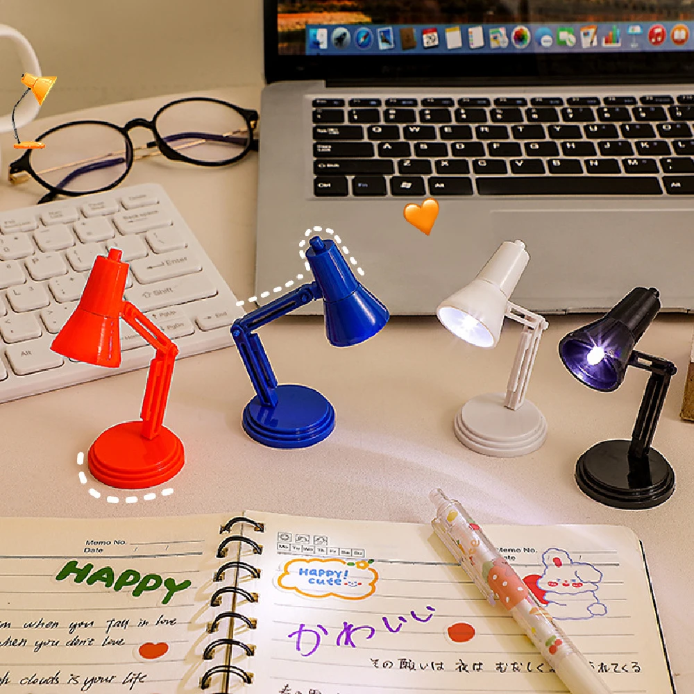 

Super Mini Detachable Adjustable Table Light Portable LED Light Battery Operated Desktop Reading Book Clip Desk Cute Night Lamp