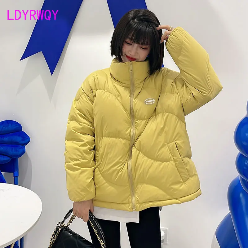 New short women's 2022 cold resistant small velvet thickened loose coat cotton jacket