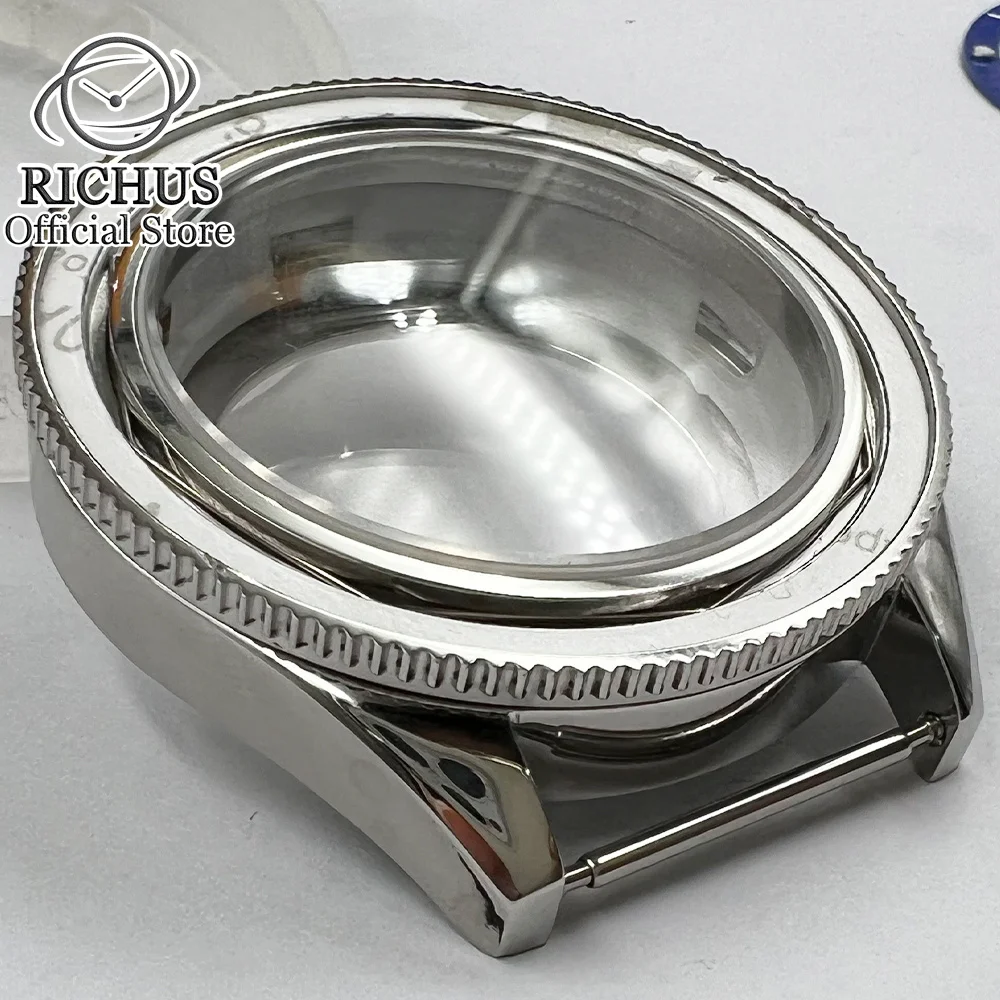 42 мм чехол для часов с твердым сапфировым стеклом подходит NH35 NH36 ETA2824 PT5000 Seagull ST2130