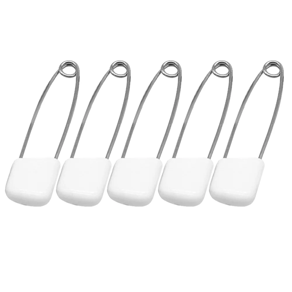 Pin Baby Cloth Sewing Bulk Head Metal Stainless Steel Plastic Nappy Locking Decorative Clothes Silver