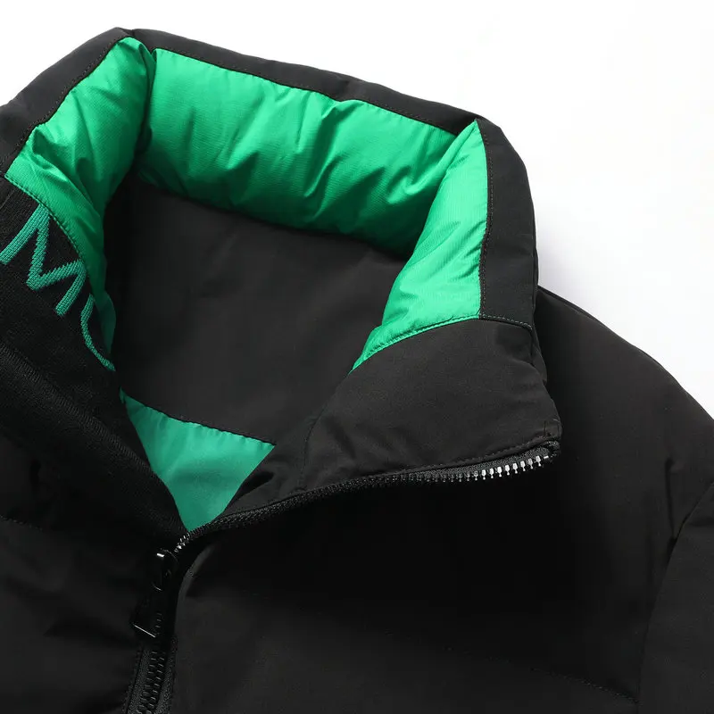 2022 New Arrival Men Black Khaki Puffer Basic Coats Green Lining Lightweight Thermal Puf Parkas Male Winter Casual Warm Jackets